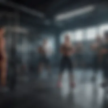 Engaging in a Group Fitness Experience Dynamic group fitness session