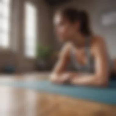 Physical Activity for Digestive Wellness A serene setting for practicing yoga, symbolizing relaxation and physical activity