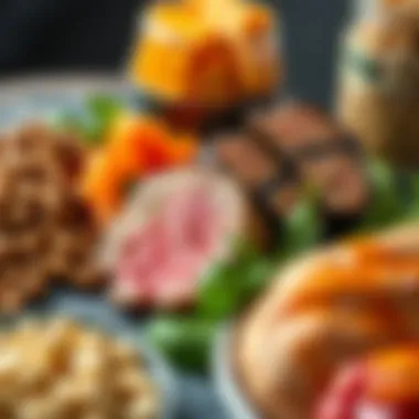 Protein Variety: Fueling Your Body Naturally An enticing display of healthy protein sources including legumes and lean meat.