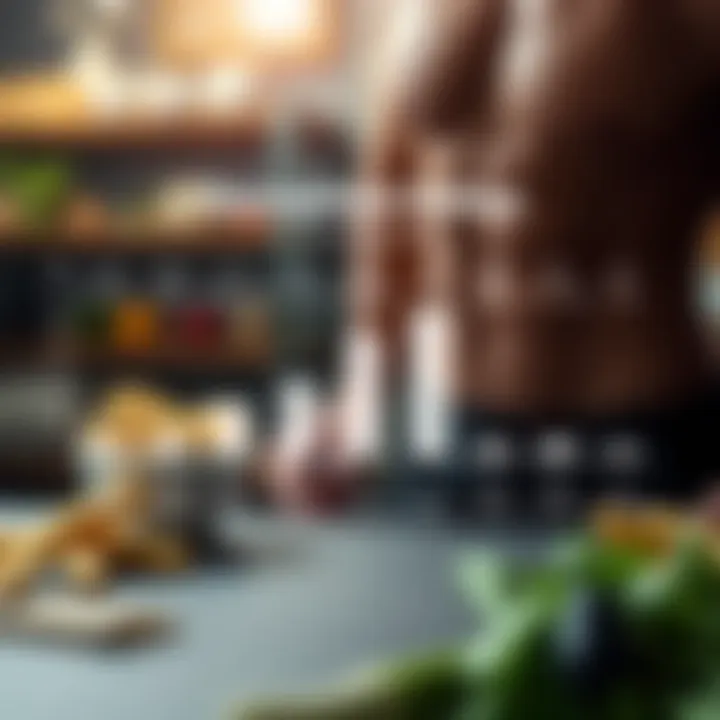 Macronutrient Breakdown for Optimal Gains An infographic showcasing macronutrient ratios for muscle gain.