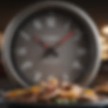 Significance of Timing in Nutritional Strategy A clock symbolizing optimal meal timing for performance enhancement.