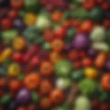 Colorful Vegetables for Weight Management A vibrant assortment of fresh vegetables