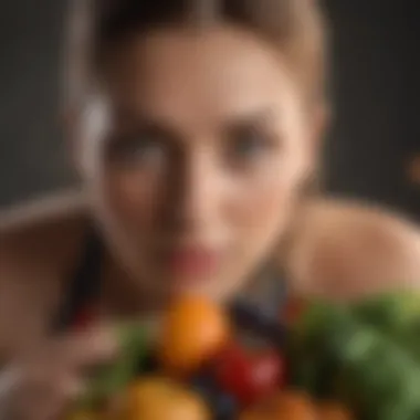 Balanced Health Regimen for Immune Support A balanced health regimen featuring supplements, fruits, and vegetables.