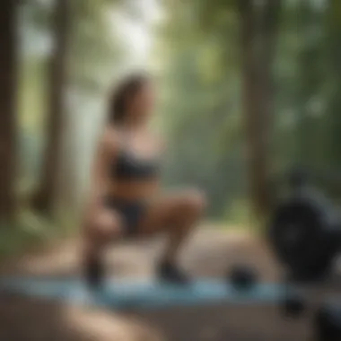Variety in Workout Environments Outdoor workout setting with various exercise equipment