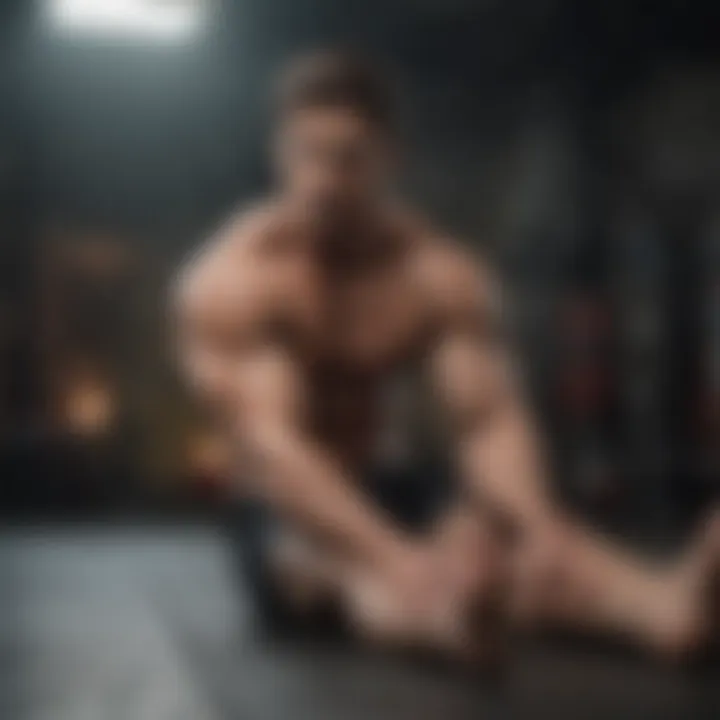 Dynamic stretching routine before lifting