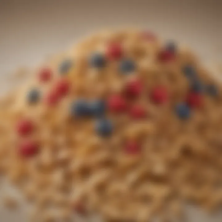 Protein-rich toppings displayed elegantly on cereal