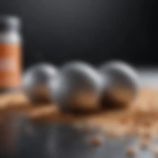Close-up of Oxy Powder capsules showcasing their unique composition