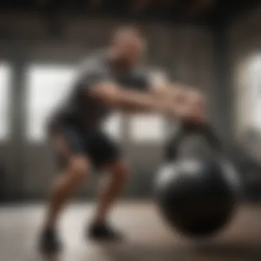 Dynamic Kettlebell Swing Dynamic kettlebell swing demonstrating power and agility