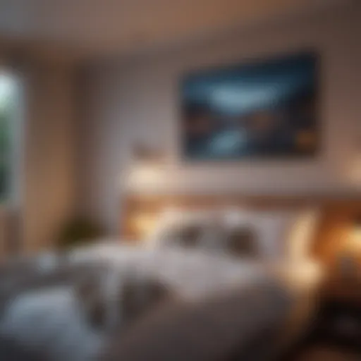 Illustration of a peaceful bedroom environment