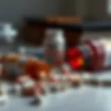 Erectile dysfunction pills on a table