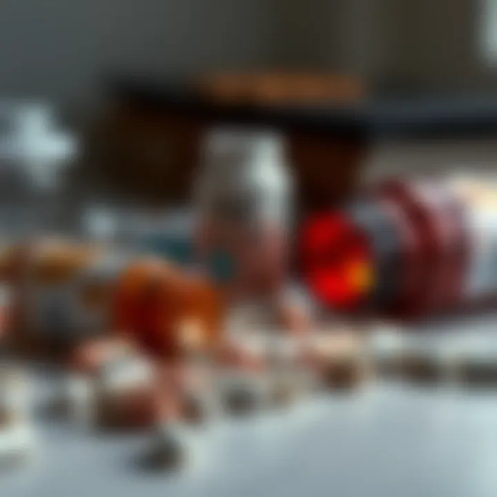 Erectile dysfunction pills on a table