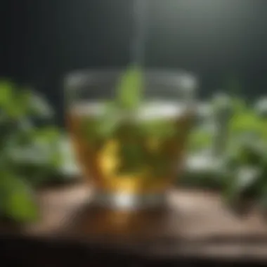 Herbal Infusion for Relief Infusion of herbal tea with healing properties
