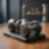 Adjustable dumbbell in a modern home gym setting