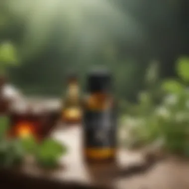 Alternative Treatments for Migraine Prevention A collection of essential oils and wellness products, reflecting alternative treatments for migraine prevention.