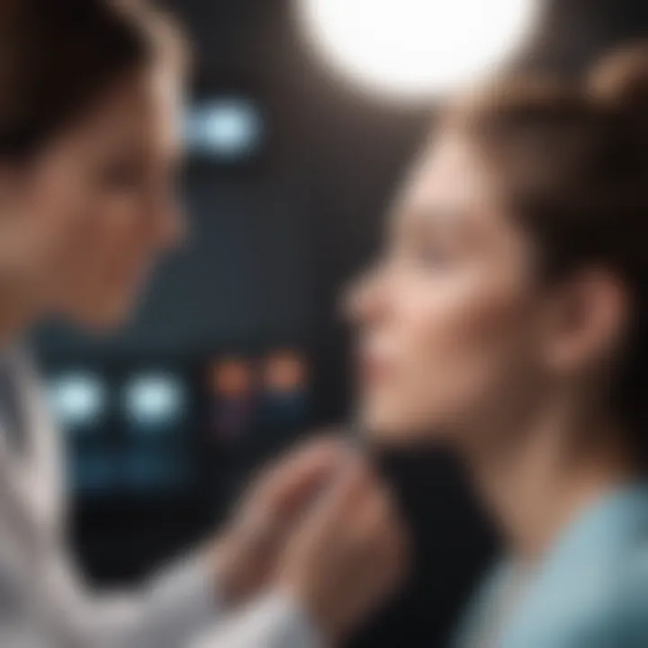 Dermatologist discussing preventive care strategies with a patient