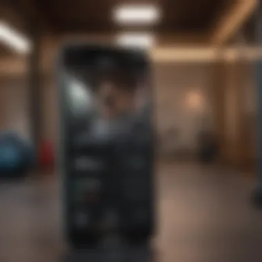 Fitness Apps Overview Various fitness apps displayed on a smartphone