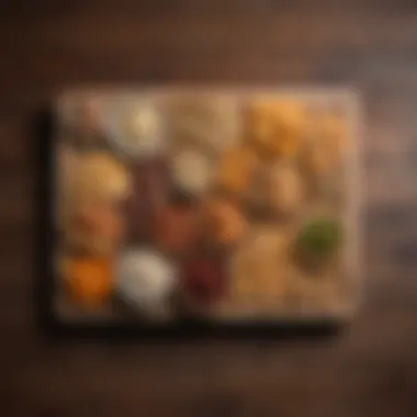 Healthy Salty Snack Options A selection of healthy salty snacks arranged on a wooden platter