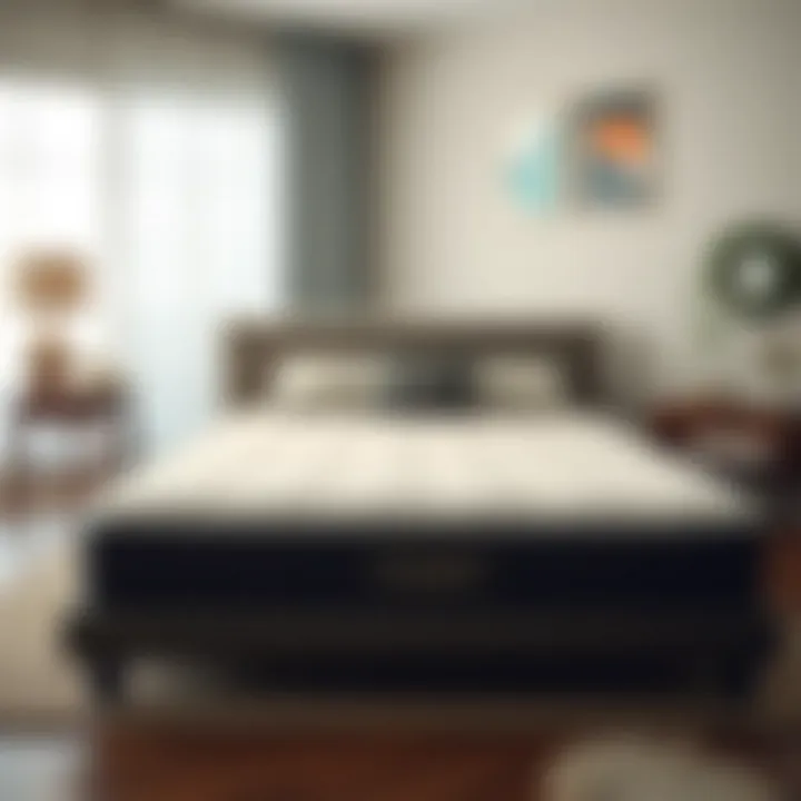 Illustration of different firmness levels in mattresses