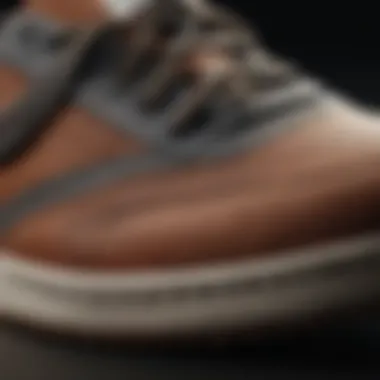 Materials That Enhance Comfort and Performance Close-up of sneaker materials emphasizing breathability and durability