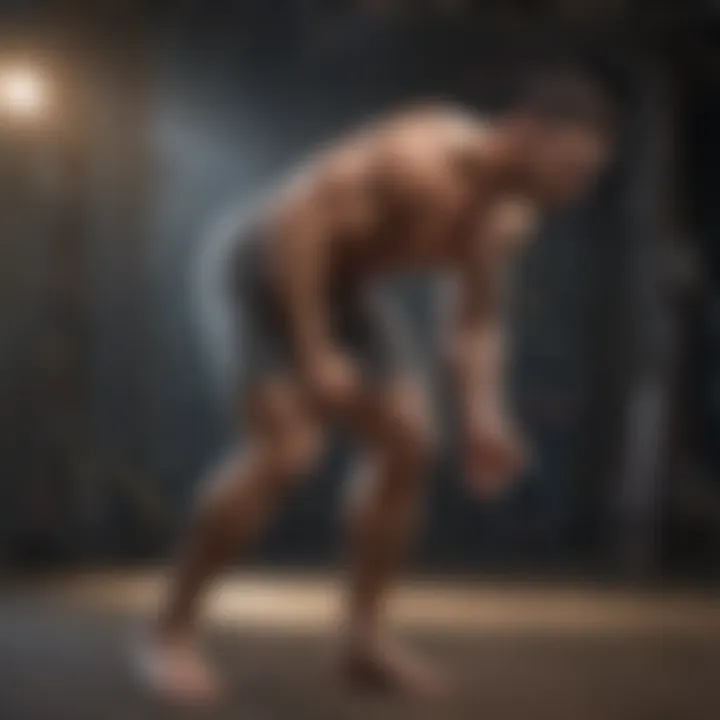 Visual representation of severe muscle pain areas in the body.
