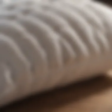 Premium Materials of Sleep Artisan Pillow Close-up of materials used in Sleep Artisan Pillows highlighting their premium quality