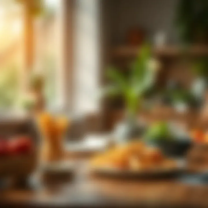 Mindfulness in Eating Habits A serene environment symbolizing mindfulness in dietary choices.