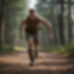 Soldier demonstrating physical endurance
