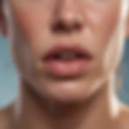 Visual representation of cold sore healing stages