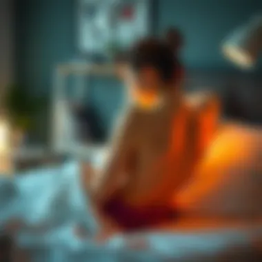 Ergonomic sleeping position for lower back relief