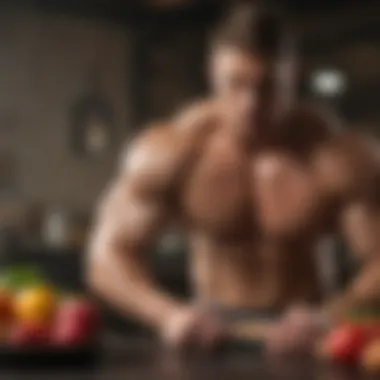 A nutrition plan showcasing protein-rich foods essential for muscle building.