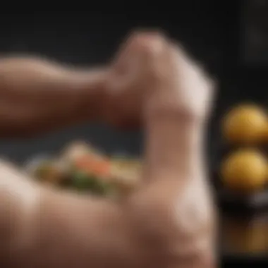 Nutritional Guidelines for Optimal Forearm Development A balanced meal featuring protein-rich foods for muscle growth