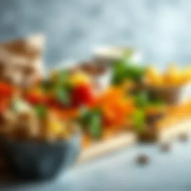 Nutrient-Dense Snacks for Caloric Intake Colorful display of nutrient-dense snacks to support caloric intake