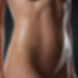 A close-up view of healthy skin exhibiting firmness and elasticity
