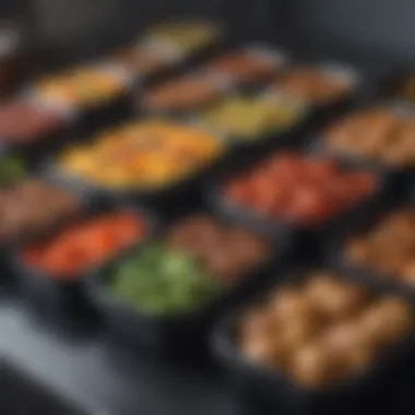 Meal Prep for Success A colorful array of meal prep containers filled with healthy food