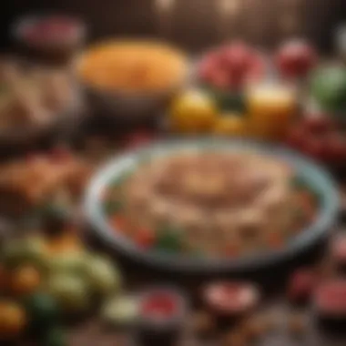 Nutrient-Rich Foods for Fat Loss Colorful array of nutrient-rich foods promoting a balanced diet