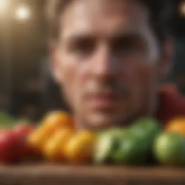 Nourishment for Headache Relief A colorful array of healthy fruits and vegetables.