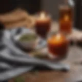 A cozy setting with herbal teas and warm blankets, enhancing comfort during recovery.