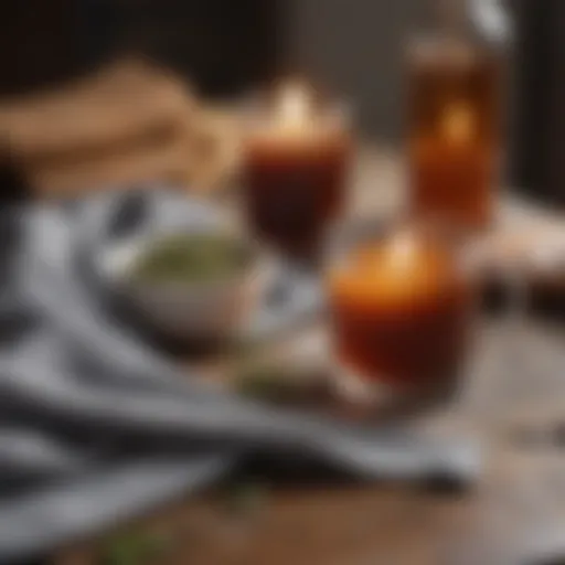 A cozy setting with herbal teas and warm blankets, enhancing comfort during recovery.