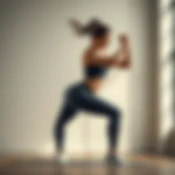 Dynamic exercise routine targeting hip area