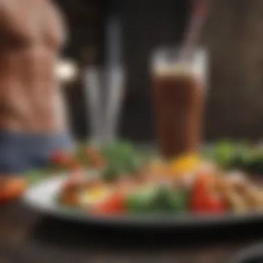 Nutritional Balance for Defined Abs A well-plated healthy meal rich in protein and vegetables