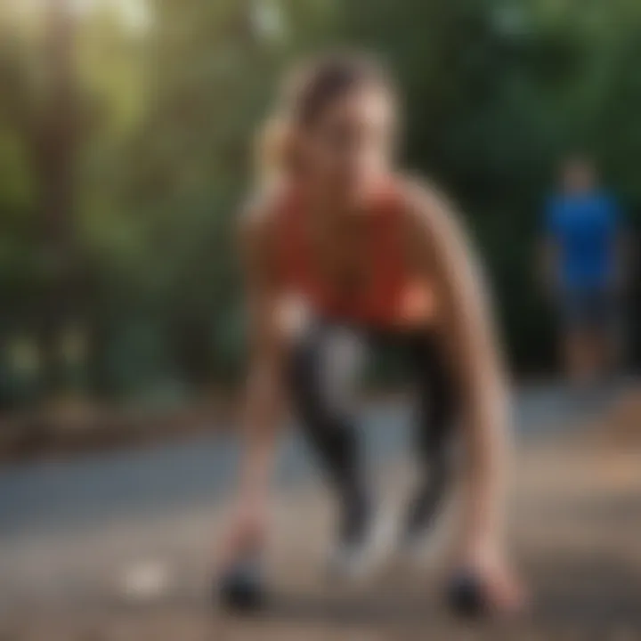An outdoor environment encouraging active lifestyle through engaging exercise routines
