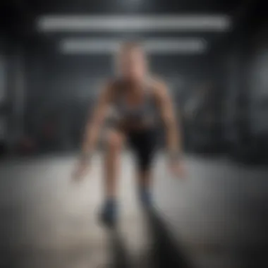 Dynamic workout scene showcasing diverse exercises