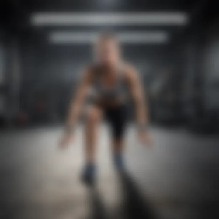 Dynamic workout scene showcasing diverse exercises