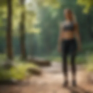 Mindfulness and Lifestyle Changes Serene outdoor environment promoting mindfulness and well-being