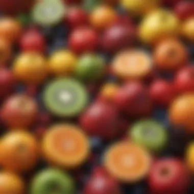 Nutrient-Rich Fruits for Recovery A colorful array of fruits rich in vitamins and antioxidants
