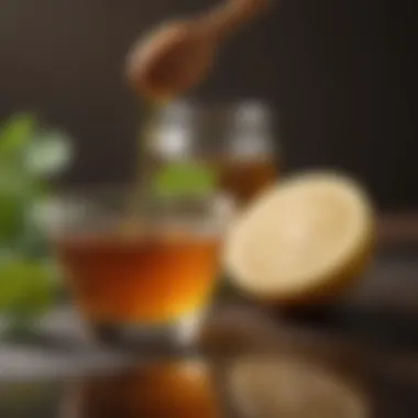 Natural Remedies for Cough Relief Natural remedies displayed, including honey and lemon, recognized for their cough-relieving properties