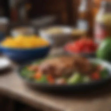 Balanced Nutrition Planning Well-organized meal prep highlighting balanced nutrition planning.