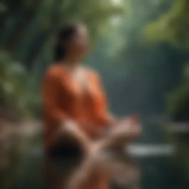 Mindful Relaxation Techniques A serene image of a person meditating in a peaceful environment