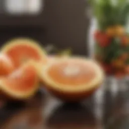 Fresh fruits and vegetables rich in potassium