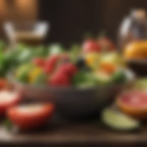 Fresh fruits and vegetables for a healthy diet